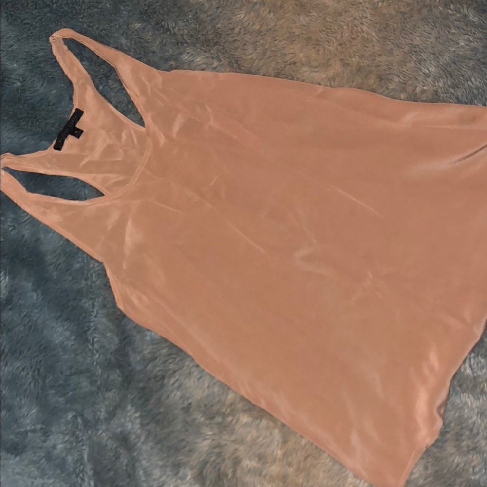 Blaque Label Like New 100% Silk Tan Tank - Medium